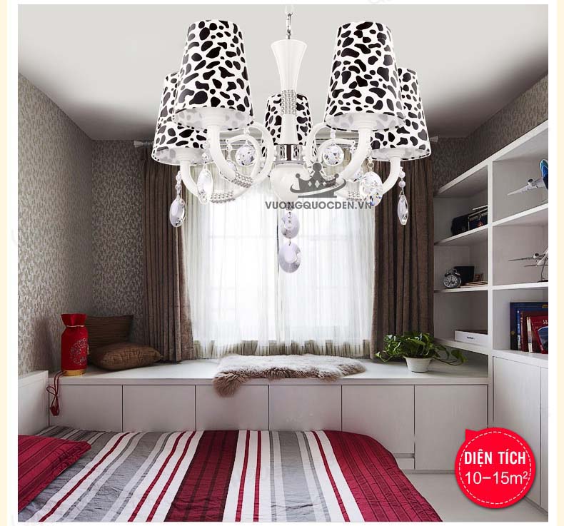 Đèn chùm cho bé họa tiết bò sữa dễ thương UHS127-5